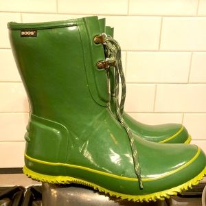 BOGS Urban Farmer Boot 2-Eye Lace Waterproof Rain/Garden/Farm Grass Green Boot